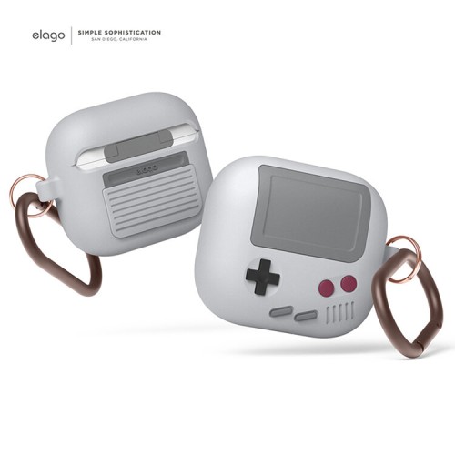 Чехол Elago Unique AW5 Game console Hang case для AirPods 3 (2021), серый