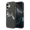 Karl Lagerfeld для iPhone 17 чехол IML NFT Choupettes Script logo Metal Cam Hard Black (MagSafe)
