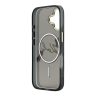 Karl Lagerfeld для iPhone 17 чехол IML NFT Choupettes Script logo Metal Cam Hard Black (MagSafe)