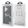 Karl Lagerfeld для iPhone 17 чехол IML NFT Choupettes Script logo Metal Cam Hard Black (MagSafe)