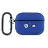 BMW для Airpods Pro 3 чехол M-series PU Meshed Leather Metal logo Blue