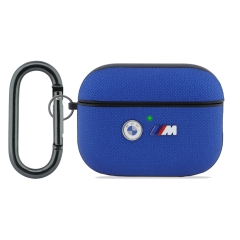 BMW для Airpods Pro 3 чехол M-series PU Meshed Leather Metal logo Blue