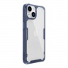 Чехол Nillkin Nature Pro для iPhone 14, прозрачный/синяя рамка