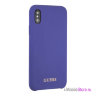 Чехол Guess Silicone для iPhone XS Max, фиолетовый