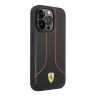 Чехол Ferrari PU-кожа Smooth/Perforated для iPhone 14 Pro, черный