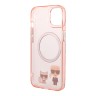 Чехол Lagerfeld Karl&Choupette Hard для iPhone 14 Plus, розовый (MagSafe)