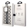 Чехол Lagerfeld Monogram Vertical logo Hard для iPhone 14 Pro Max, черный