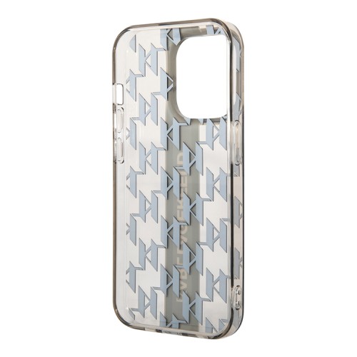 Чехол Lagerfeld Monogram Vertical logo Hard для iPhone 14 Pro Max, черный