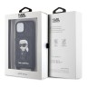 Чехол Karl Lagerfeld Crossbody cardslot PU Saffiano Monogram NFT Karl Ikonik для iPhone 13, черный
