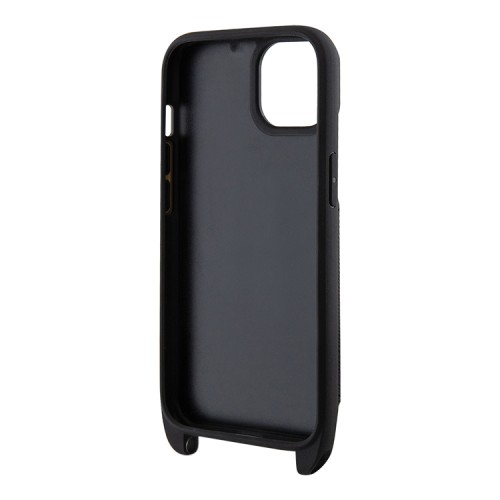 Чехол Karl Lagerfeld Crossbody cardslot PU Saffiano Monogram NFT Karl Ikonik для iPhone 13, черный