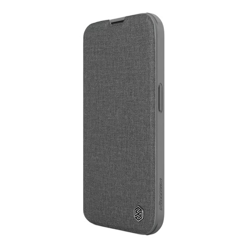 Nillkin для iPhone 15 Pro чехол QIN Pro (Cloth) Booktype Classical Grey