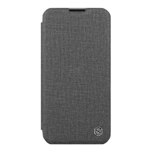 Nillkin для iPhone 15 Pro чехол QIN Pro (Cloth) Booktype Classical Grey