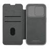 Nillkin для iPhone 15 Pro чехол QIN Pro (Cloth) Booktype Classical Grey