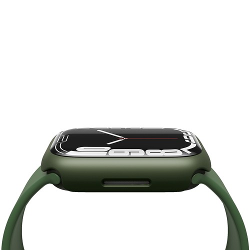 Uniq для Apple Watch 45 mm чехол Legion +9H Curved glass Green