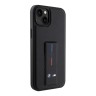 BMW для iPhone 15 чехол GripStand M-Collection PU Tricolor line Hard Black