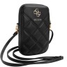Guess для смартфонов сумка Wallet Zipper Pouch Quilted 4G metal logo Black