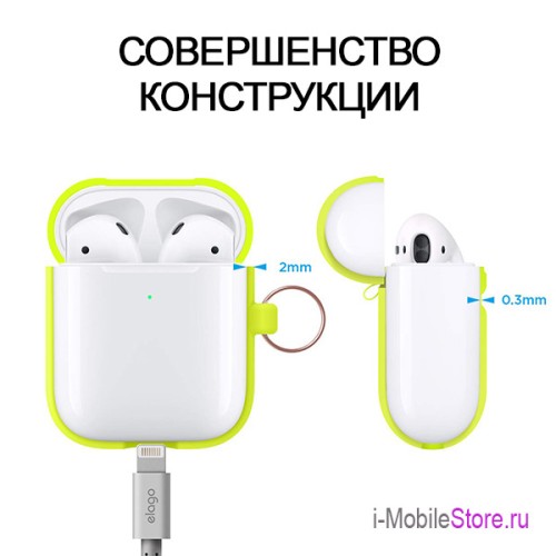 Чехол Elago Hang case для AirPods 2, Neon Yellow