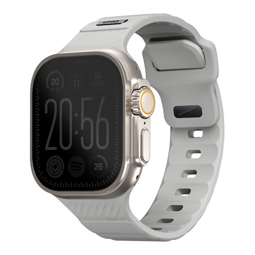 Uniq для Apple Watch 49-46-45-44 mm ремешок STRIDE FKM Rubber Grey