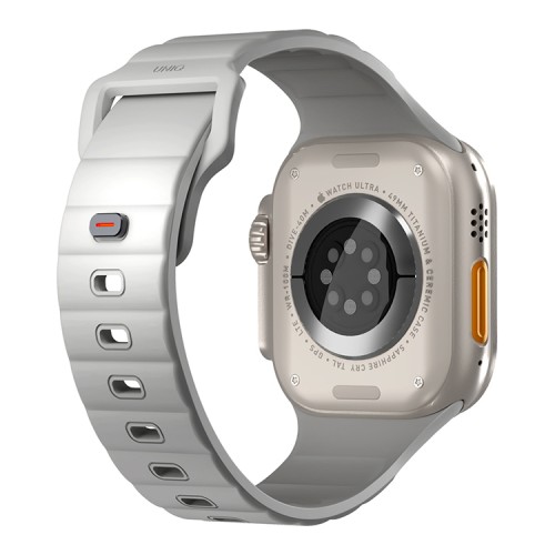 Uniq для Apple Watch 49-46-45-44 mm ремешок STRIDE FKM Rubber Grey