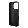 Guess для iPhone 16 Pro чехол Fixed Glitters 4G Big metal logo Black