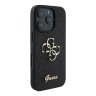 Guess для iPhone 16 Pro чехол Fixed Glitters 4G Big metal logo Black