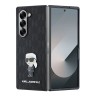 Karl Lagerfeld для Galaxy Z Fold 6 чехол PU-кожа Saffiano Monogram Karl ikonik метал.значок, черный
