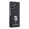 Karl Lagerfeld для Galaxy Z Fold 6 чехол PU-кожа Saffiano Monogram Karl ikonik метал.значок, черный
