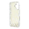 Karl Lagerfeld для iPhone 16 чехол PC/TPU Repeat Logo Transparent/Gold