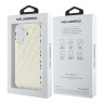 Karl Lagerfeld для iPhone 16 чехол PC/TPU Repeat Logo Transparent/Gold