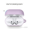 Чехол Elago Slim Silicone Hang case для AirPods 1/2, фиолетовый (lavender)