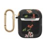 Чехол Guess TPU с кольцом для Airpods 1/2, Flower N.4 черный