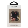 Чехол Guess TPU с кольцом для Airpods 1/2, Flower N.4 черный