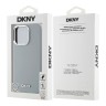 DKNY для iPhone 16 Pro чехол Liquid Silicone Metal logo and Camera frame Hard Grey (MagSafe)