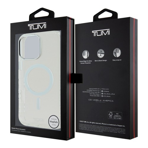 TUMI для iPhone 16 Pro Max чехол ShockProof Shiny Hard Clear (MagSafe)
