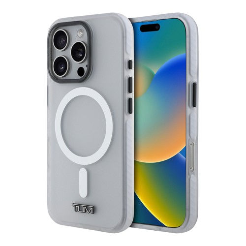 TUMI для iPhone 16 Pro Max чехол ShockProof Frosted Hard Clear (MagSafe)