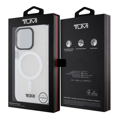 TUMI для iPhone 16 Pro Max чехол ShockProof Frosted Hard Clear (MagSafe)