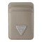 Guess магн. бумажник Wallet Cardslot MagSafe PU Grained leather Triangle Metal logo Brown