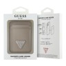 Guess магн. бумажник Wallet Cardslot MagSafe PU Grained leather Triangle Metal logo Brown