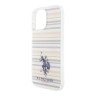 U.S. Polo для iPhone 16 Pro Max чехол PC/TPU Double Horse logo Multicolor stripes Hard Orange