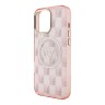 Guess для iPhone 16 Pro Max чехол PC/TPU Jet Set Trianlge logo Metal camera Hard Pink (MagSafe)