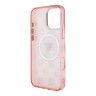 Guess для iPhone 16 Pro Max чехол PC/TPU Jet Set Trianlge logo Metal camera Hard Pink (MagSafe)