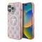 Guess для iPhone 16 Pro Max чехол PC/TPU Jet Set Trianlge logo Metal camera Hard Pink (MagSafe)