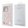 Guess для iPhone 16 Pro Max чехол PC/TPU Jet Set Trianlge logo Metal camera Hard Pink (MagSafe)