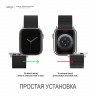 Elago Premium Rubber для Apple Watch 42-44-45 mm, черный EAW-BAND-44BK
