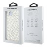 Karl Lagerfeld для iPhone 16e чехол PC/TPU Repeat Logo Hard Transparent/Gold