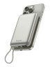 Energea внешний аккумулятор Bazic GoPower Fusion Mag 10K, 10000W MagSafe +USB-C +USB-C cable PD20W Display Pebble