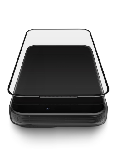 Uniq стекло для iPhone 17/16 Pro OPTIX Matte Anti-Dust filter Black (+installer)
