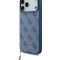 Guess для iPhone 17 Pro Max чехол PU 4G Classic Metal logo Hard + Charm Blue (MagSafe)