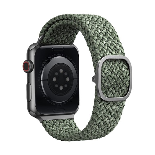 Ремешок Uniq ASPEN Strap Braided для Apple Watch 42-41-40 мм, зеленый