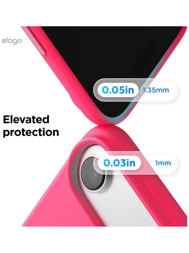 Elago для iPhone Air чехол Magnetic Silicone Ice Red (MagSafe)